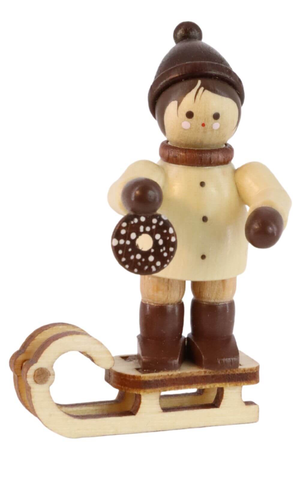 Winterkind mit Meisenknödel, mini von Romy Thiel