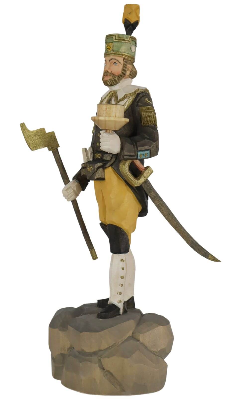 Schneeberger Obersteiger, farbig, 32 cm von Schnitzkunst aus dem Erzgebirge_1
