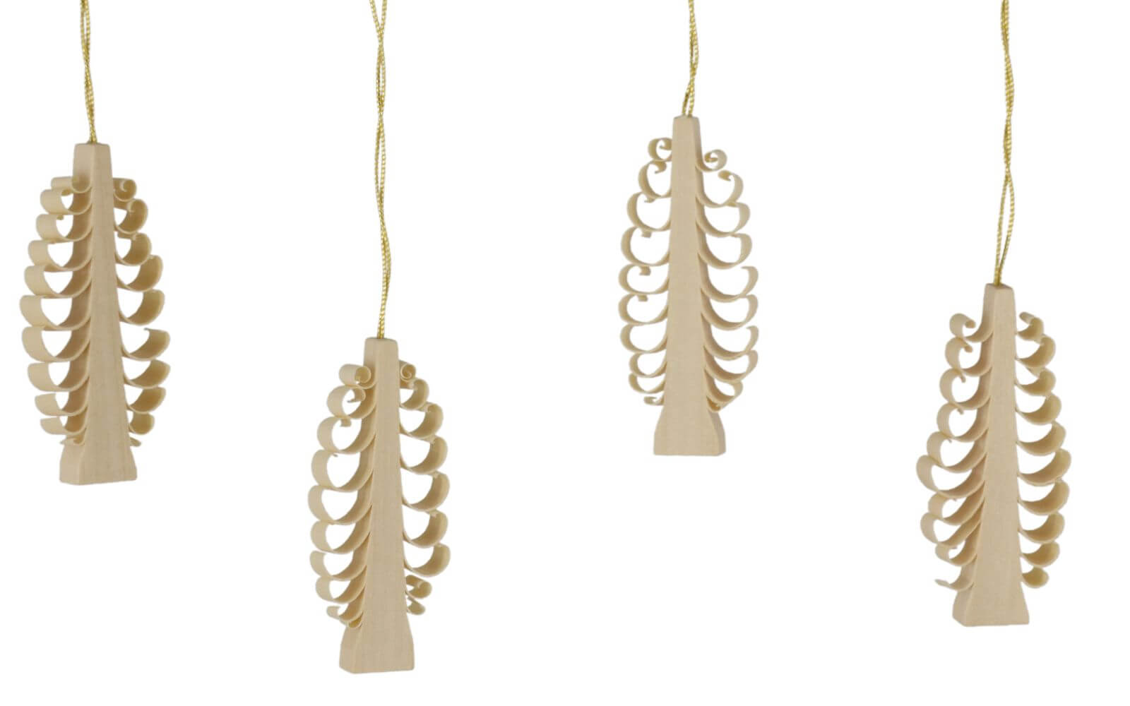 Christbaumschmuck Bäumchen zum Hängen, 4 Stück von Martina Rudolph