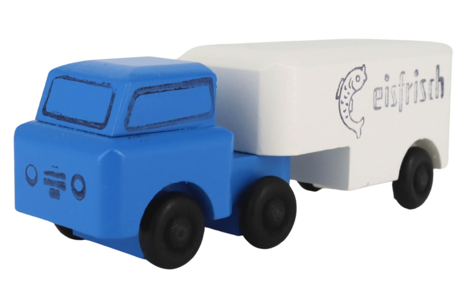 Holzspielzeug LKW Kühltransporter, farbig von Robbi Weber_1