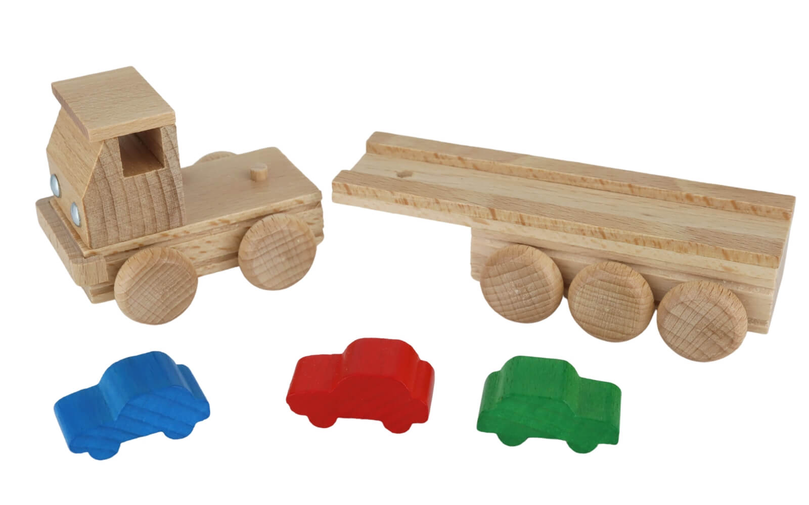 Holzspielzeug Autotransporter, farbig, 15 cm von Ebert GmbH_3