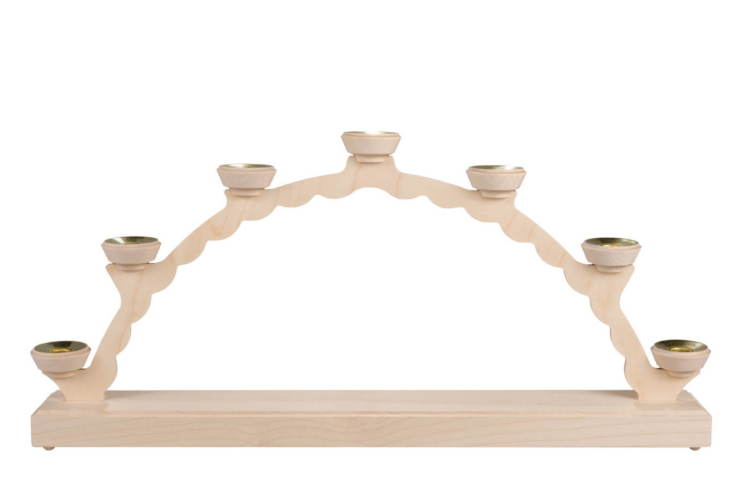 Schwibbogen Leerbogen für Wachskerzen, 50 cm von SEIFFEN.COM