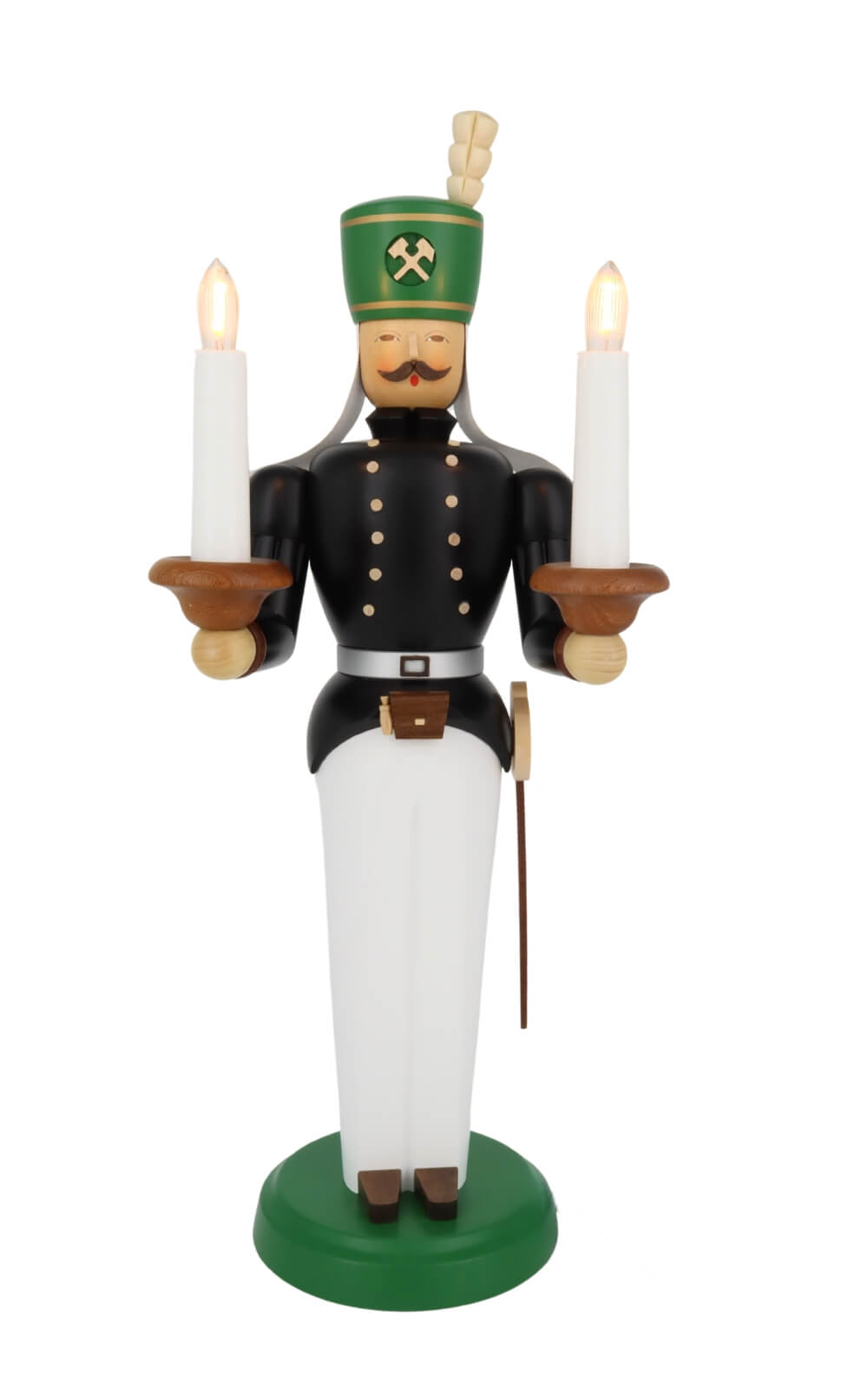 Engel und Bergmann, farbig, elektrisch beleuchtet, 40 cm von Müller Kleinkunst_7