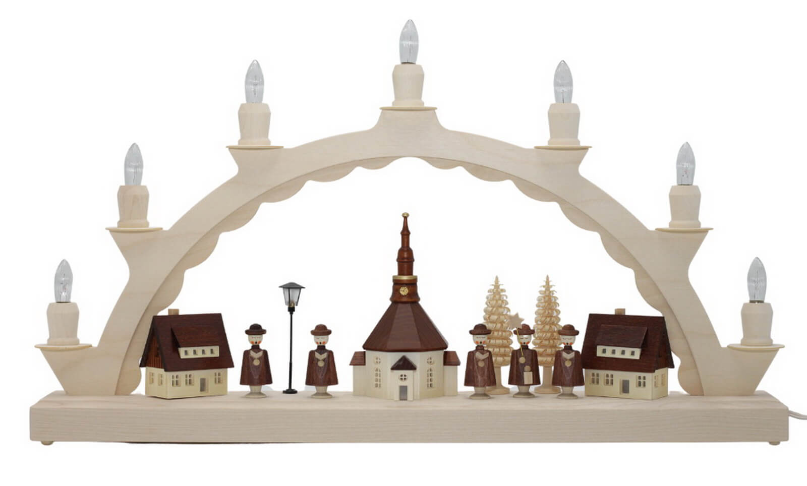 Schwibbogen Seiffener Dorf mit Seiffener Kurrende von SEIFFEN.COM_2