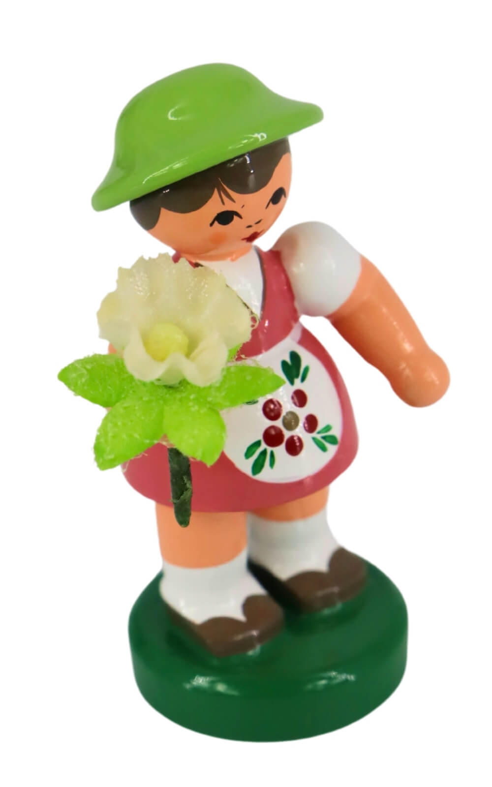 Miniatur Blumenmädchen, rosa/grün von Figurenland Uhlig GmbH_3