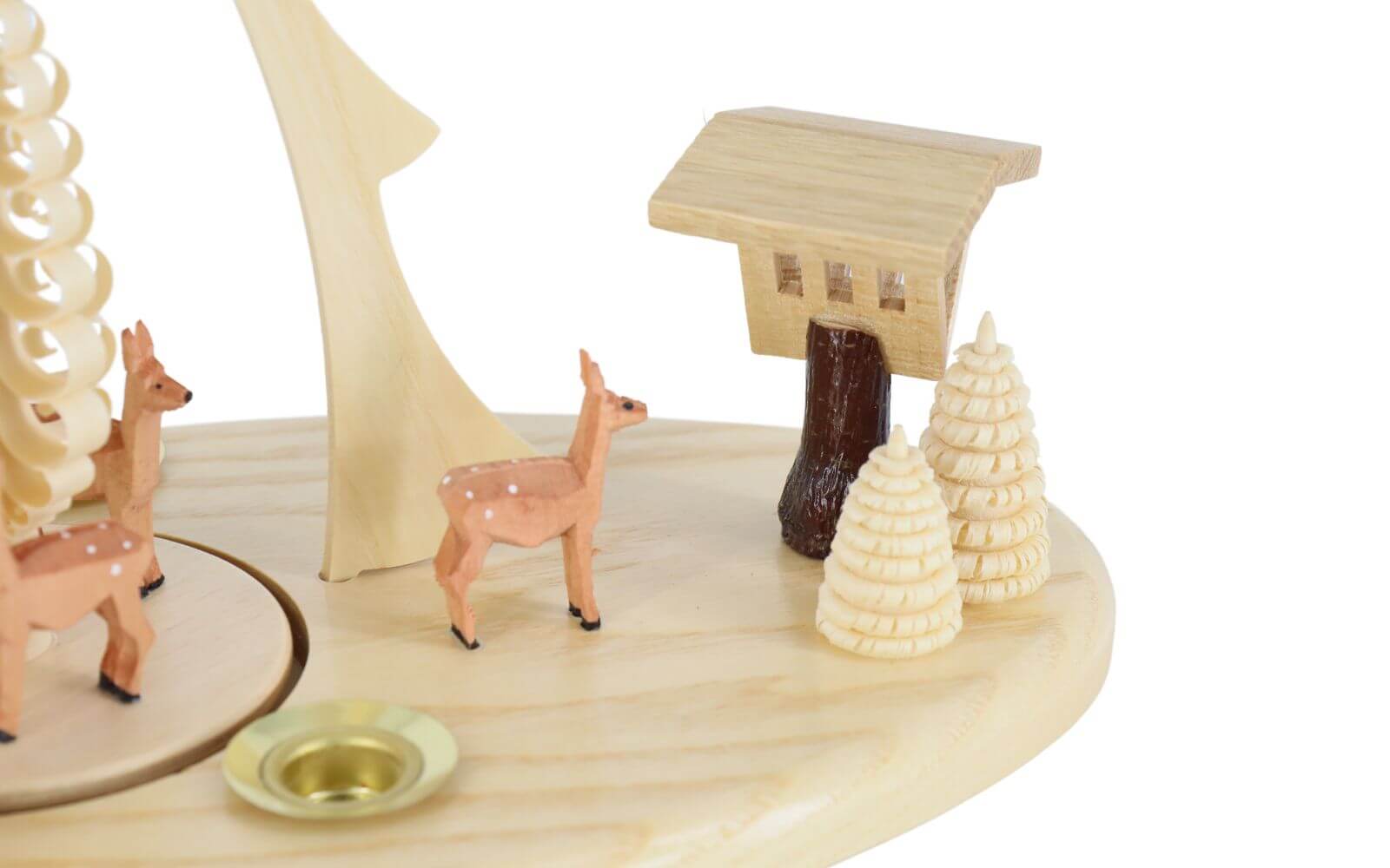 Weihnachstpyramide mit Waldmotiv, natur, 23 cm von Ralf Zenker_2