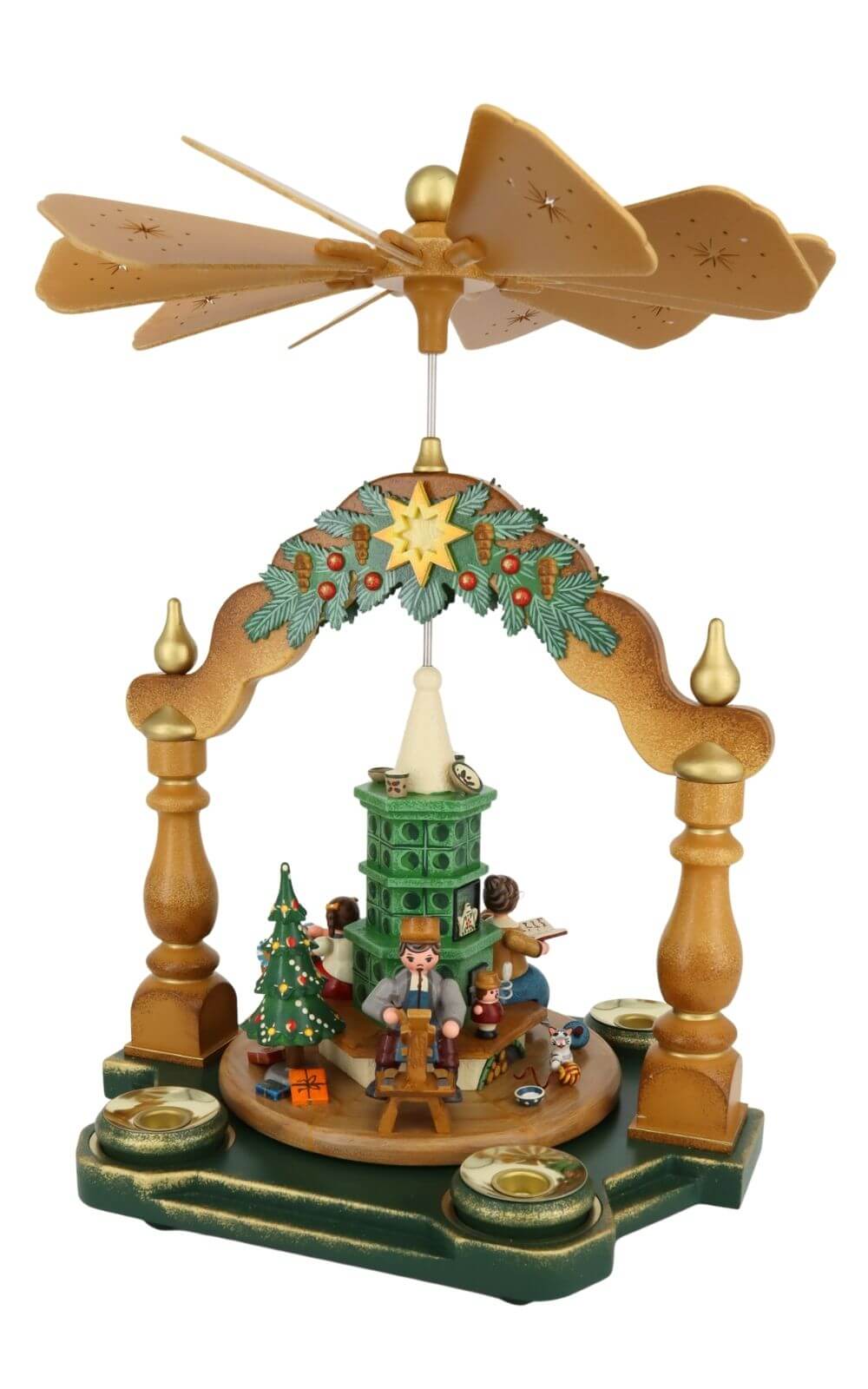 Weihnachtspyramide Großmutters Weihnachtsstube, 35 cm von Hubrig Volkskunst_3