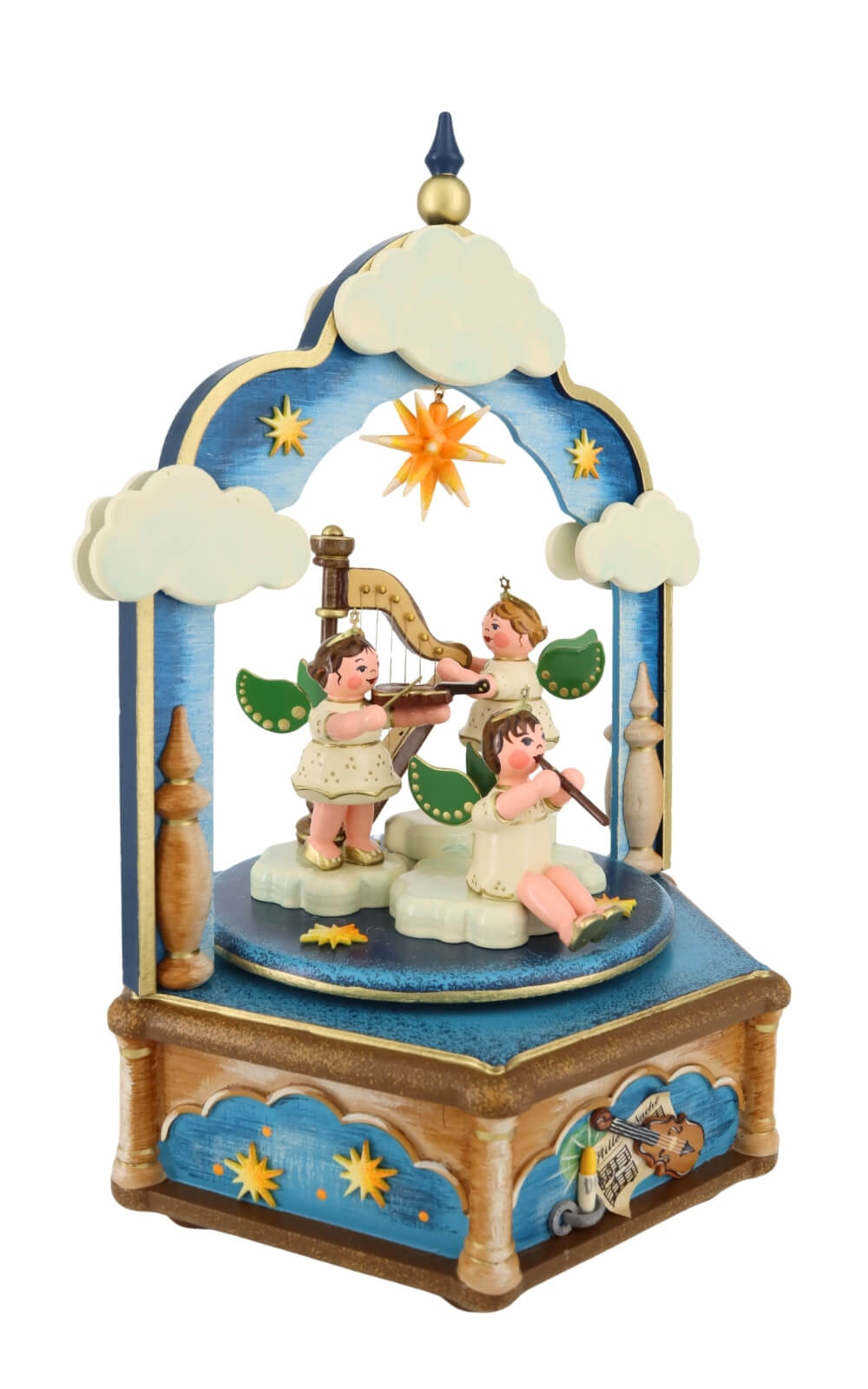 Spieluhr Stille Nacht, 26 cm, Melodie Stille Nacht von Hubrig Volkskunst_2