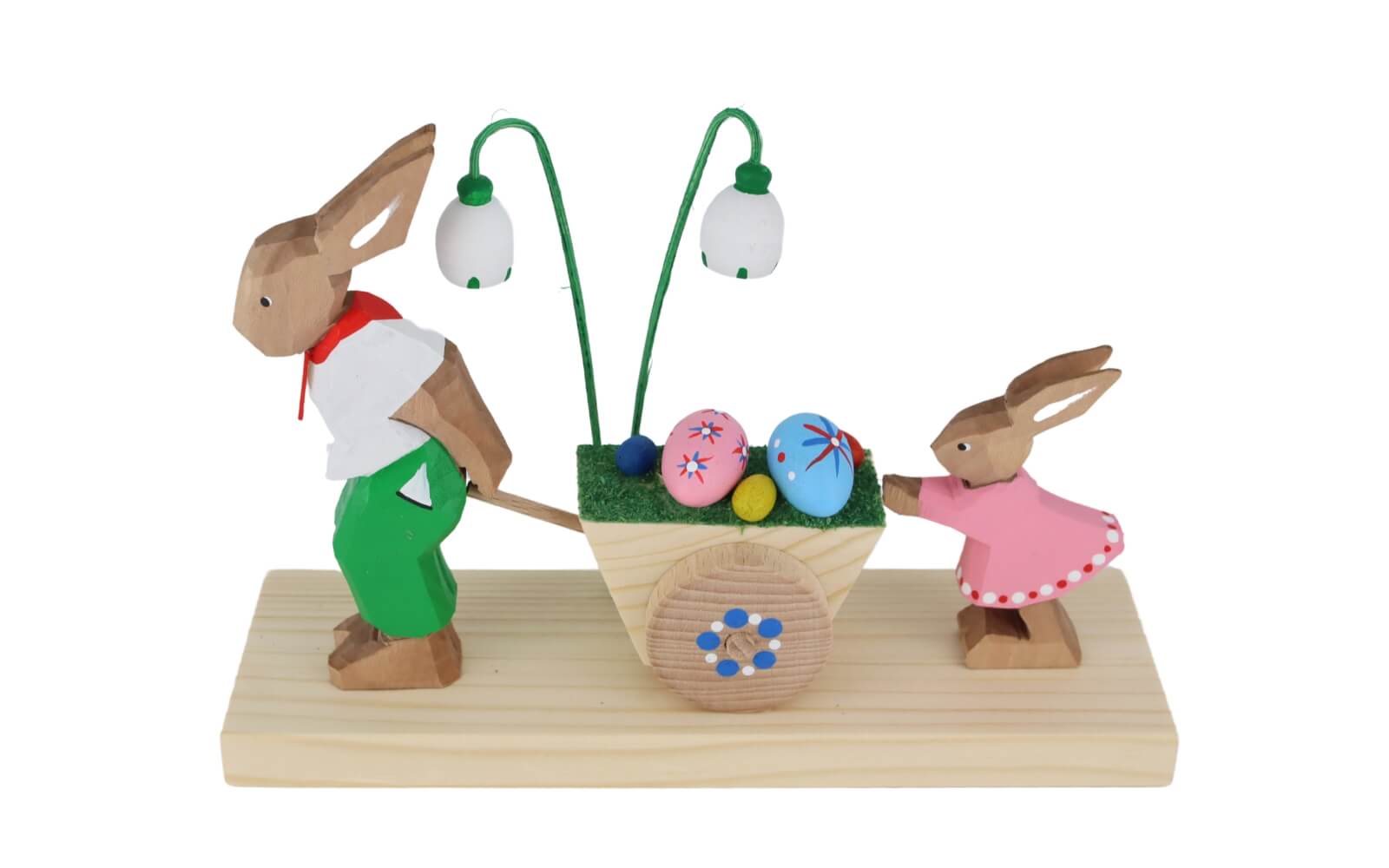 Osterhase Mann mit Kind und Wagen von Bettina Franke_1