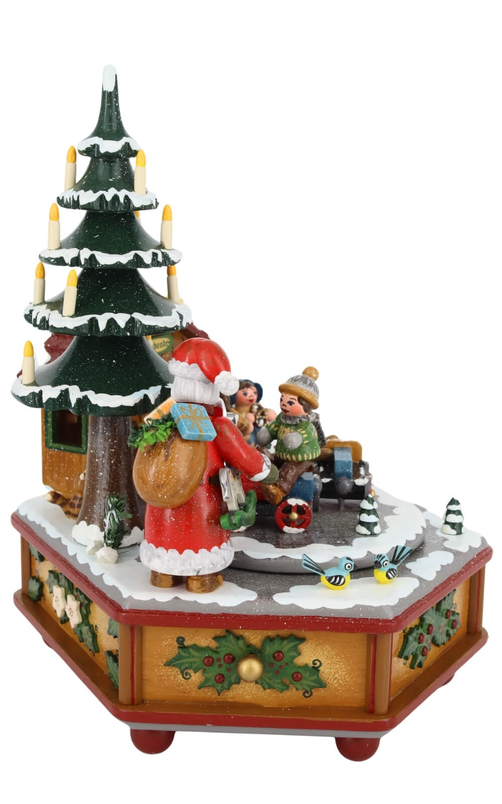 Spieluhr Weihnachtszeit mit der Melodie Kling Glöckchen kling von Hubrig Volkskunst_2