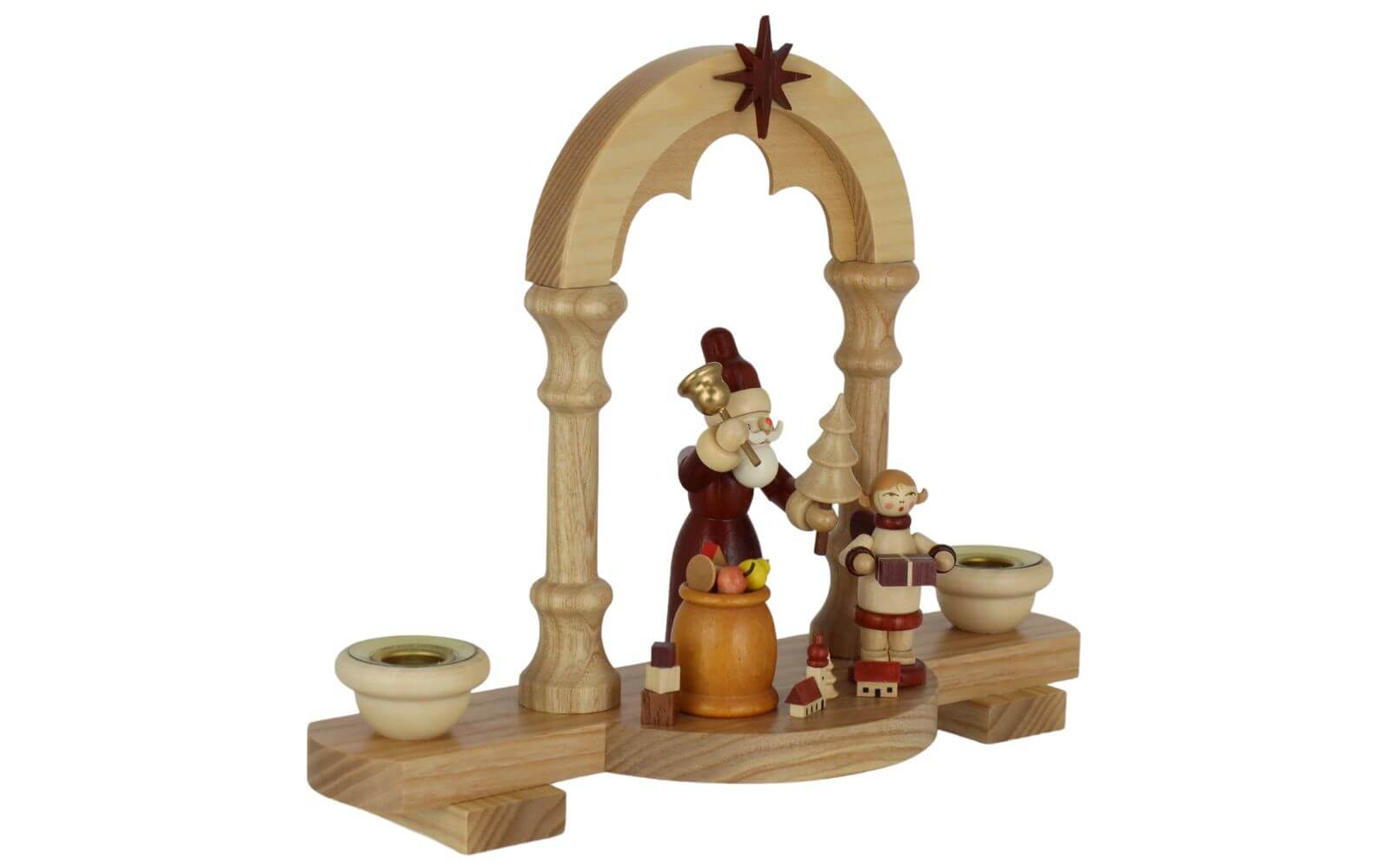 Weihnachtskerzenhalter Bescherung unter dem Sternenbogen von Müller Kleinkunst_2