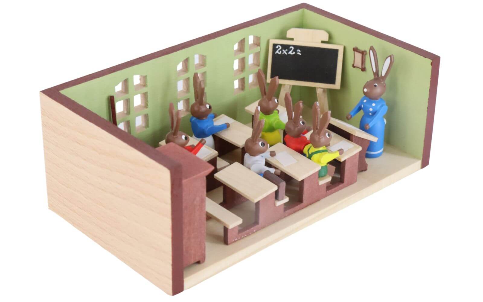 Miniaturstübchen Hasenschule Lehrerin von Gunter Flath_2