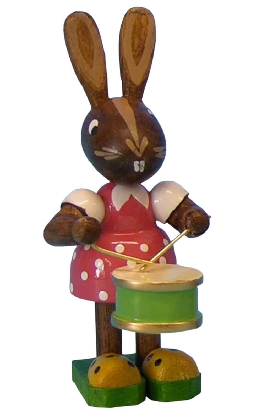 Osterhase - Mädchen mit Trommel von Figurenland Uhlig GmbH
