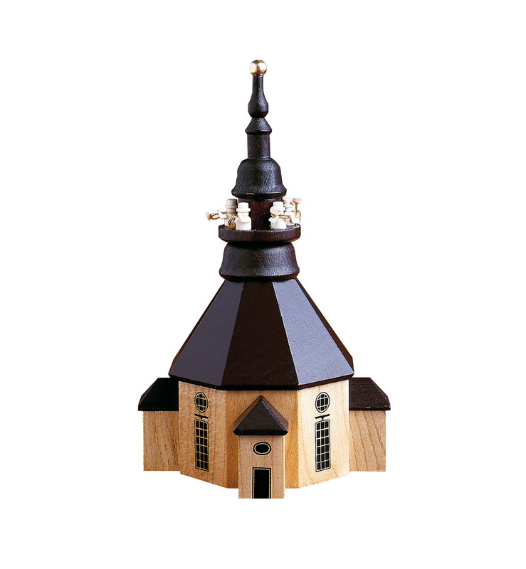 Seiffener Kirche, 14 cm, natur von Spielwarenmacher Günther