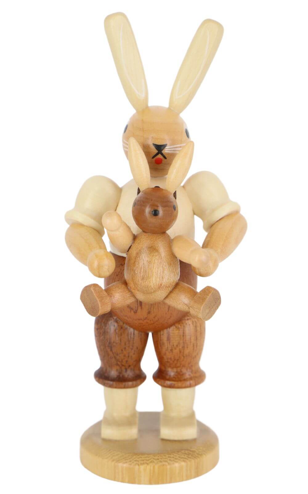 Osterhase Vater mit Kind, natur von Müller Kleinkunst_1
