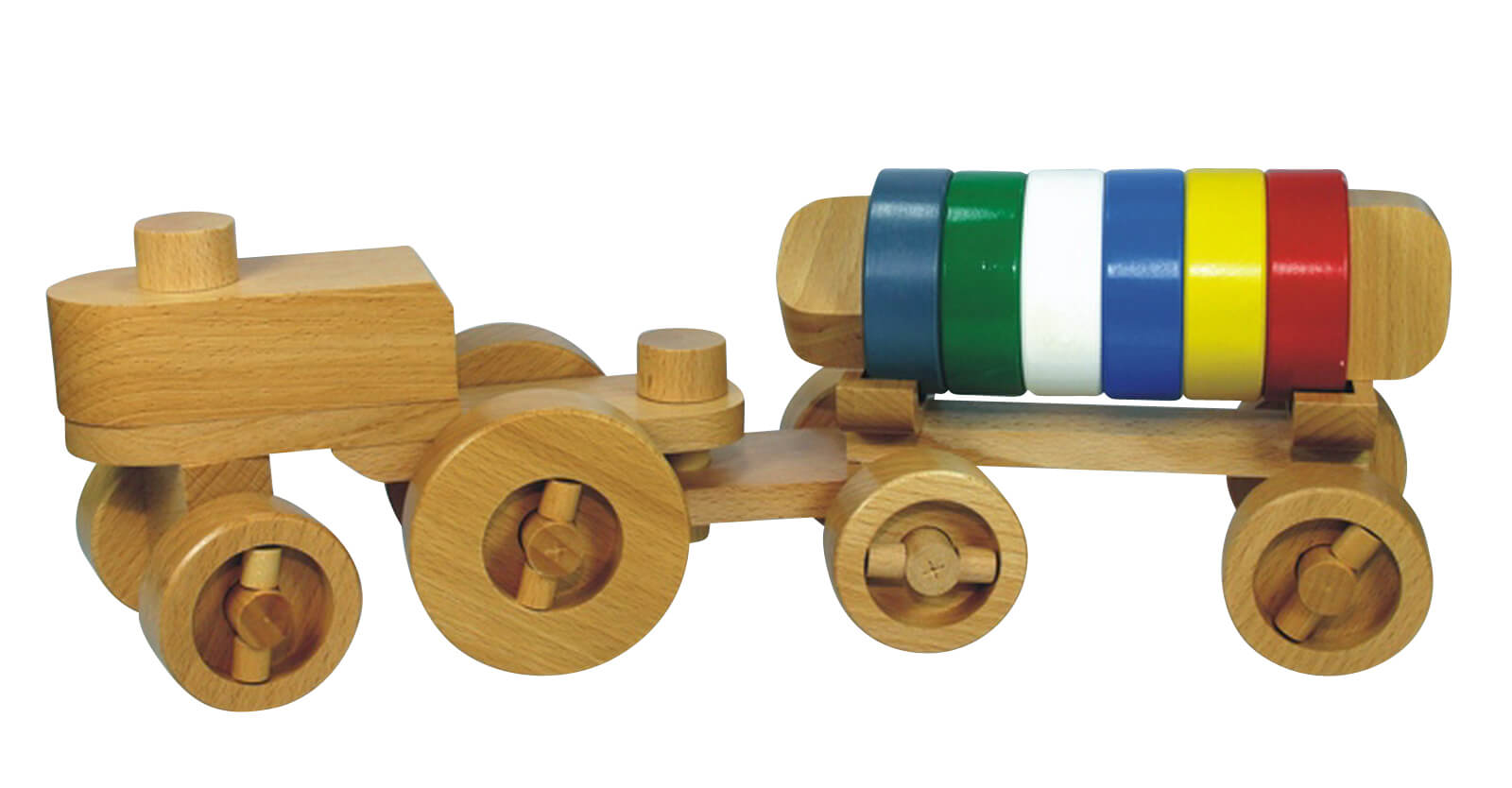 Traktor aus Holz, zerlegbar, farbig, Stephan Kaden_bild2