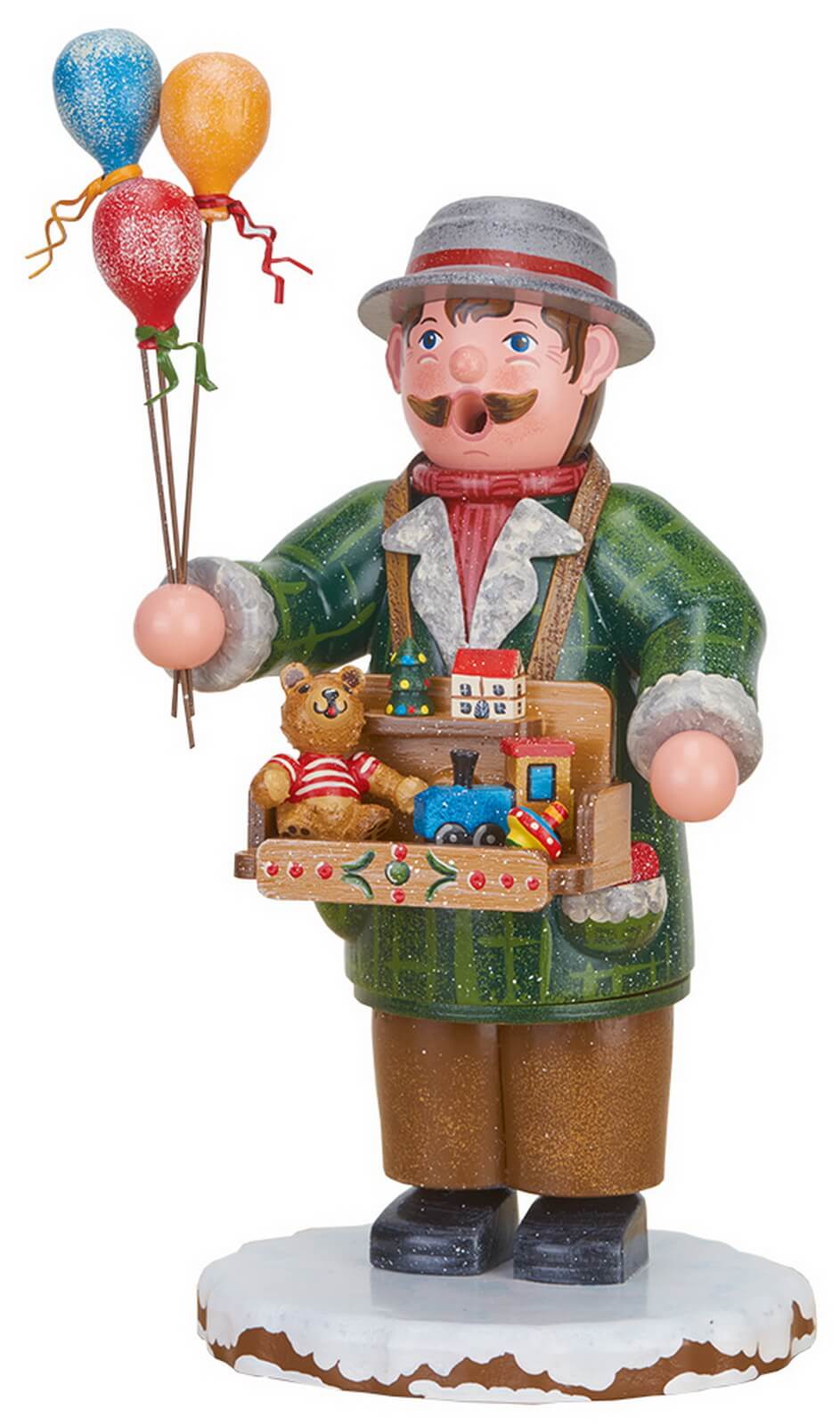 Räuchermännchen Winterkind Spielzeughändler von Hubrig Volkskunst