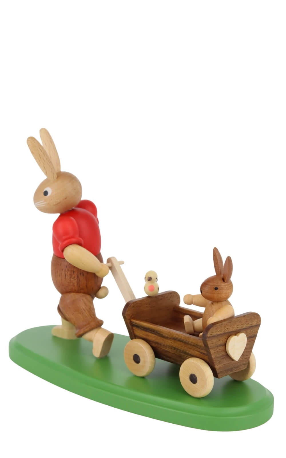 Osterhasenvater mit Kind auf Bollerwagen von Müller Kleinkunst_3