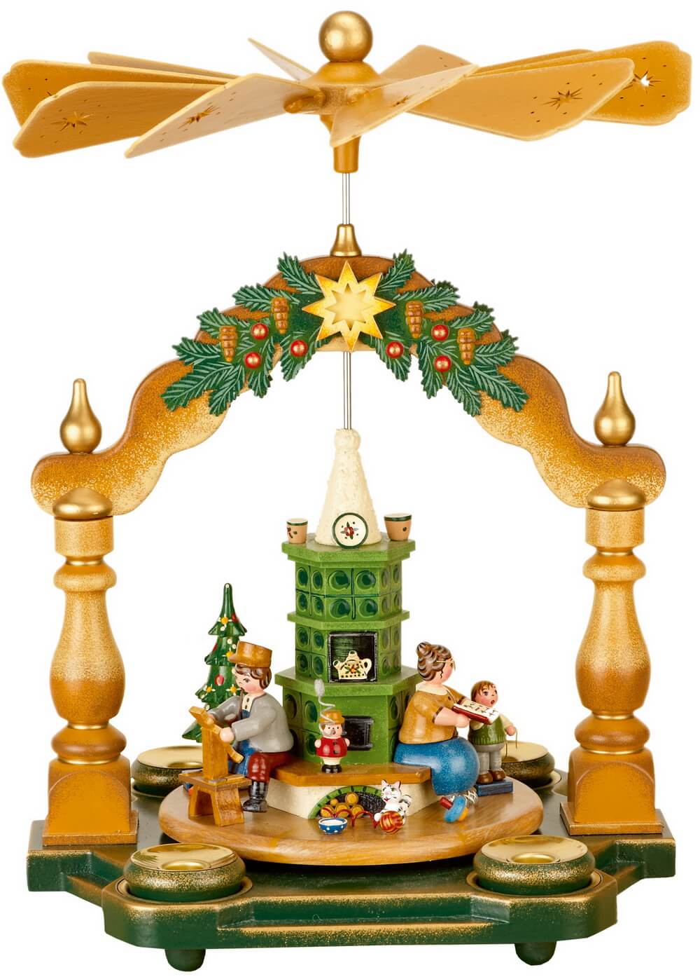Weihnachtspyramide Großmutters Weihnachtsstube von Hubrig Volkskunst