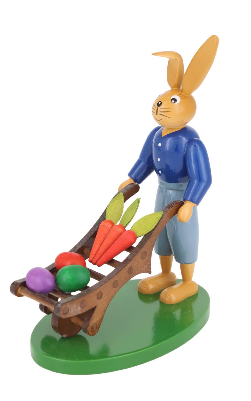 Osterhase mit Karre, 12 cm von Holzkunst Gahlenz_2