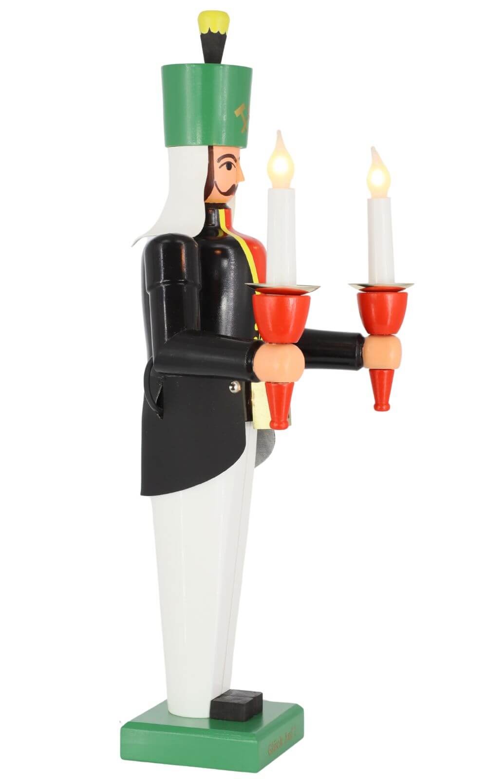 Bergmann mit Bauchlampe, farbig, 50 cm, elektrisch beleuchtet von SEIFFEN.COM_4