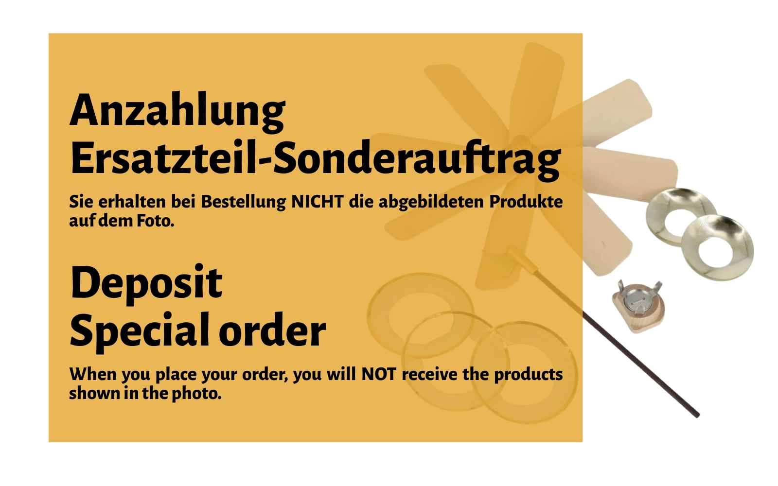 Ersatzteil-Sonderauftrag