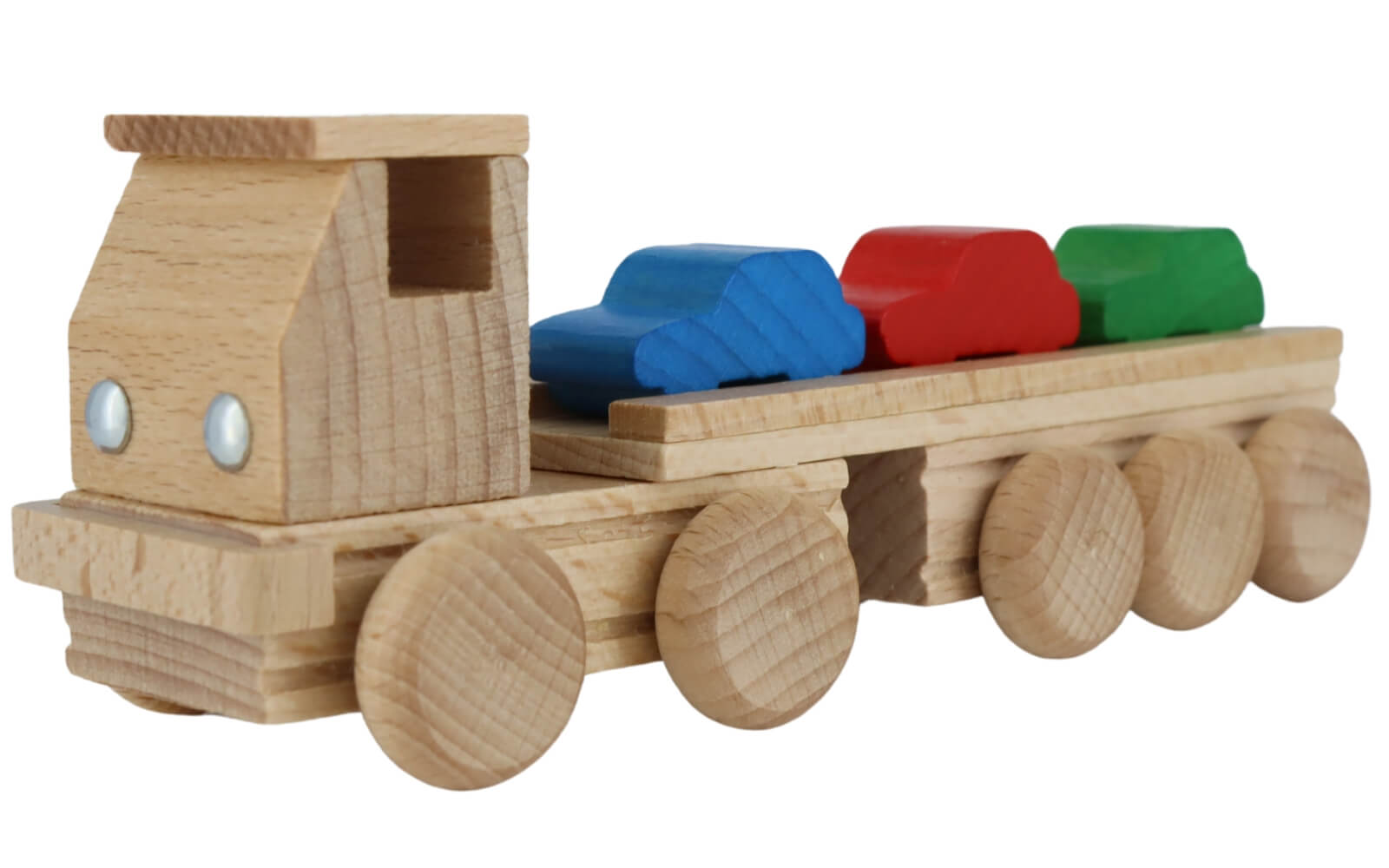 Holzspielzeug Autotransporter, farbig, 15 cm von Ebert GmbH_1