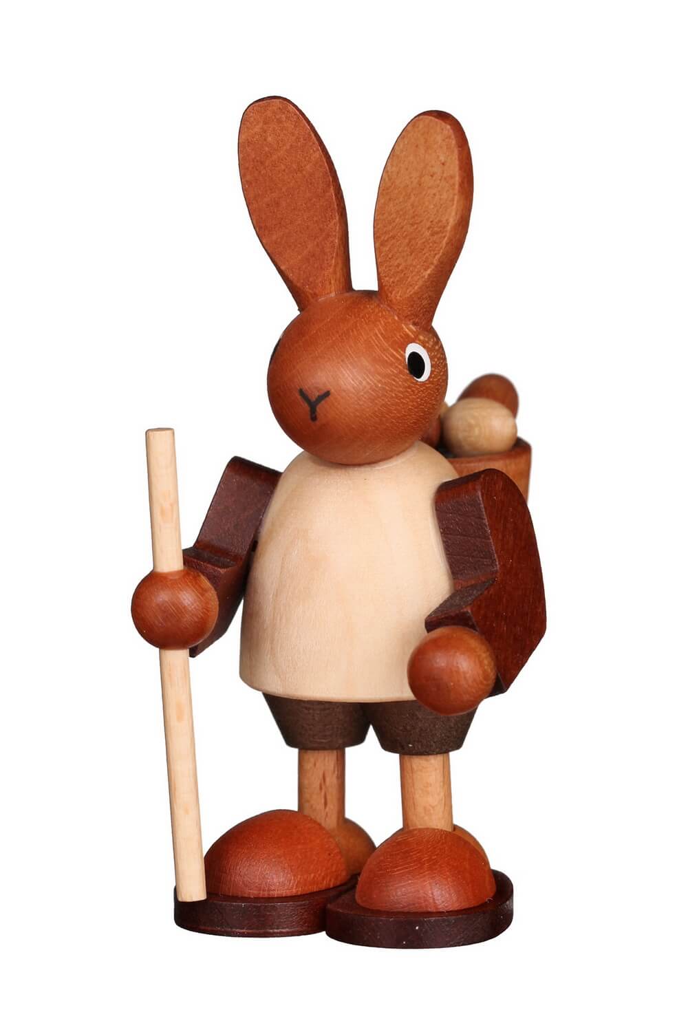 Osterhase Wandersmann natur, 9 cm von Christian Ulbricht