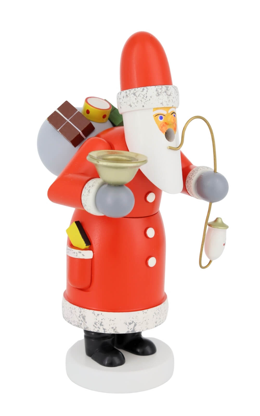 Räuchermännchen Weihnachtsmann mit Tülle, 18 cm von Jan Stephani