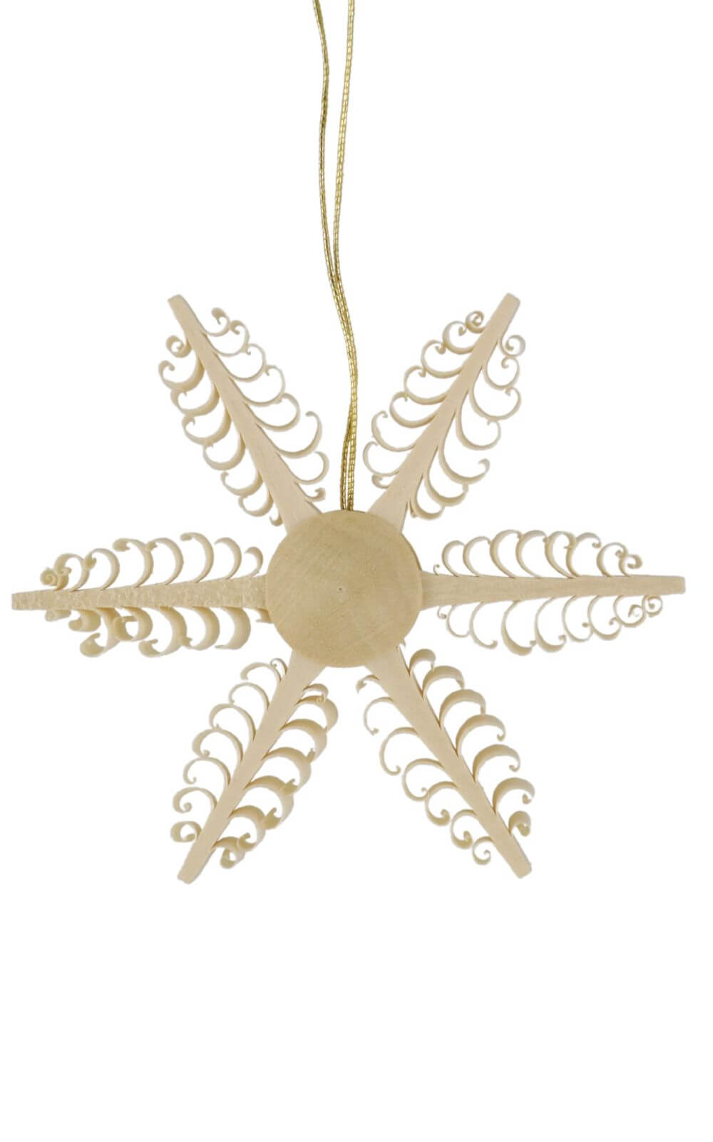 Christbaumschmuck Holzstern, Durchmesser 7 cm von Martina Rudolph