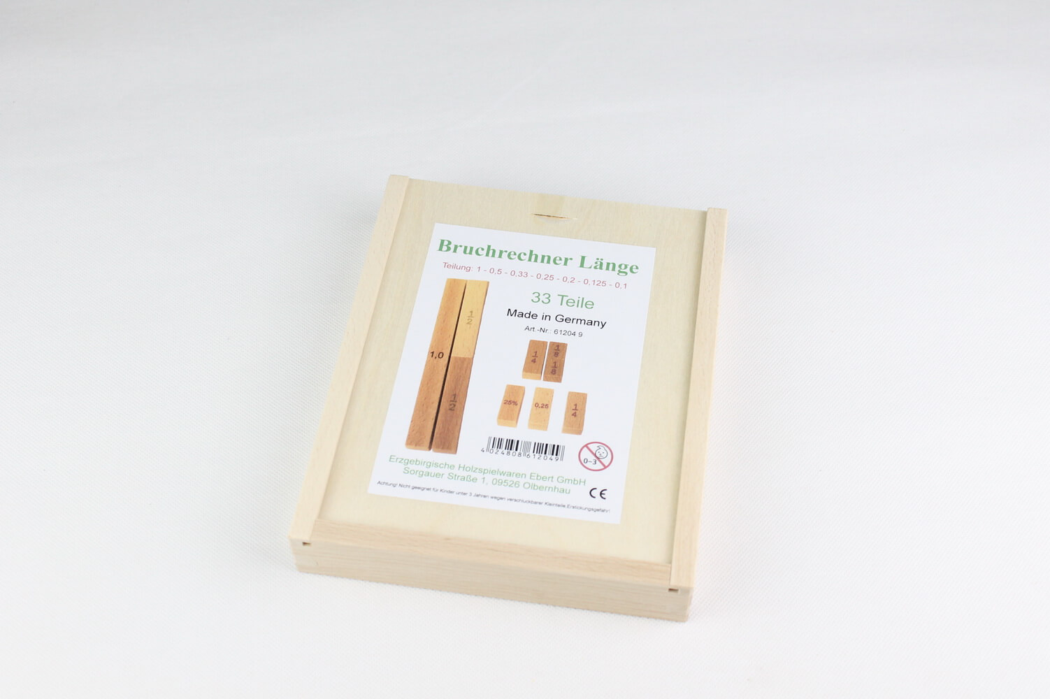 Bruch- und Prozentrechnungsspiel - Länge mit 33 Teilen von Ebert GmbH_1