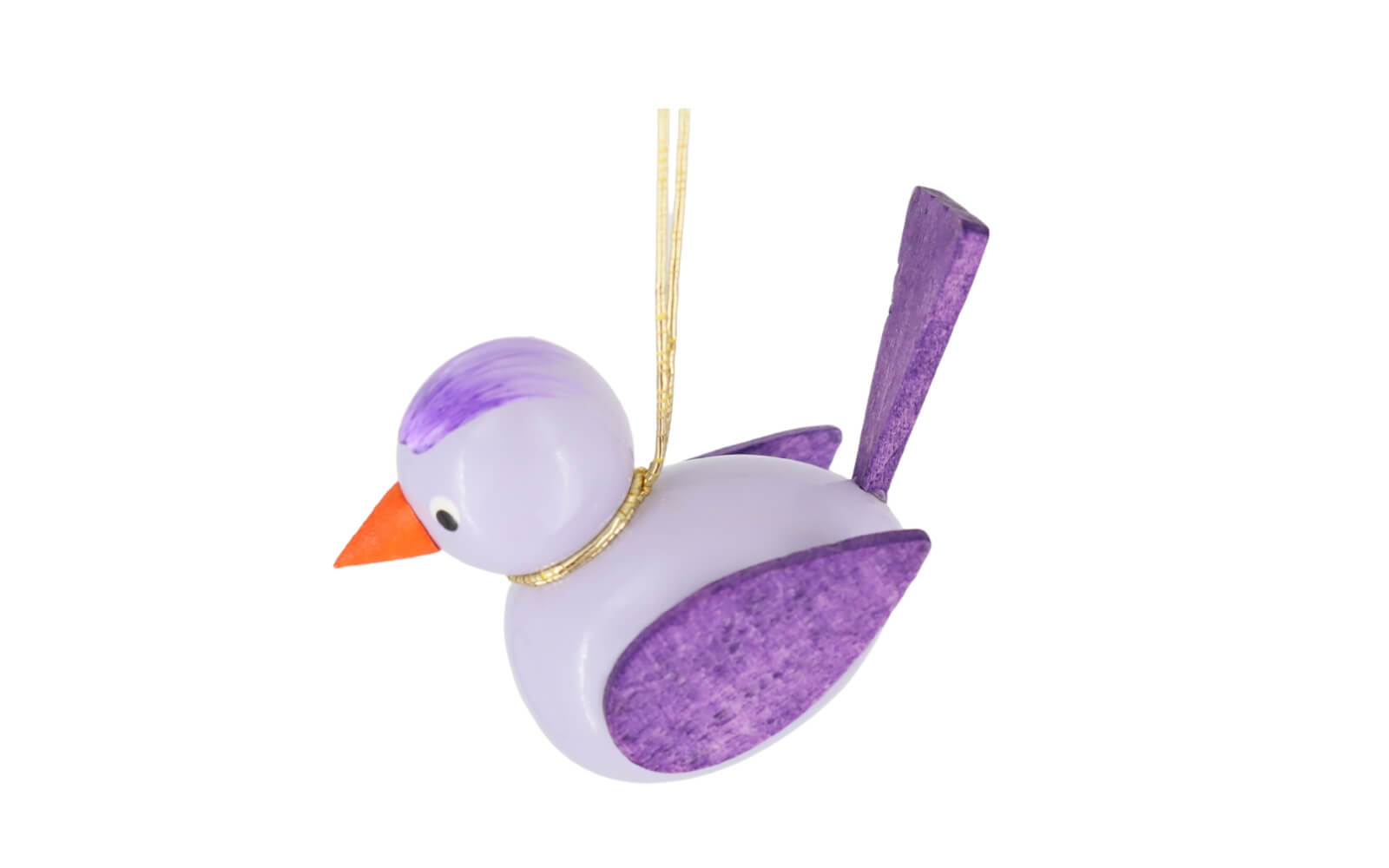 Vögel zum Hängen, 3 Stück, lila/rot/braun von SEIFFEN.COM_4