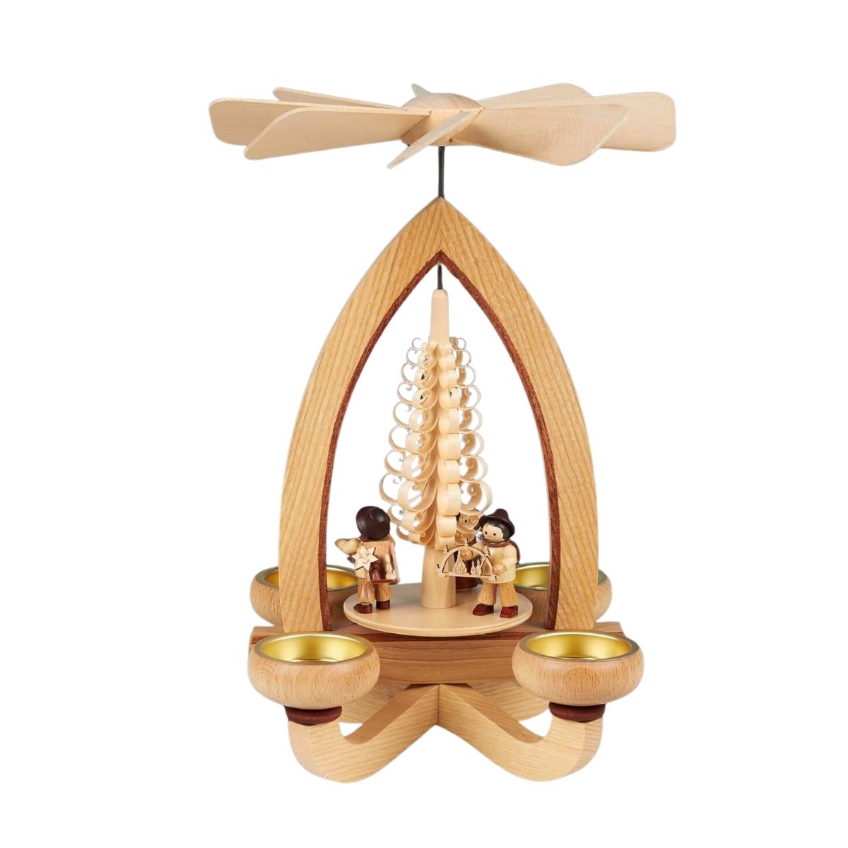 Weihnachtspyramide Handelsleute, 28 cm von Heinz Lorenz
