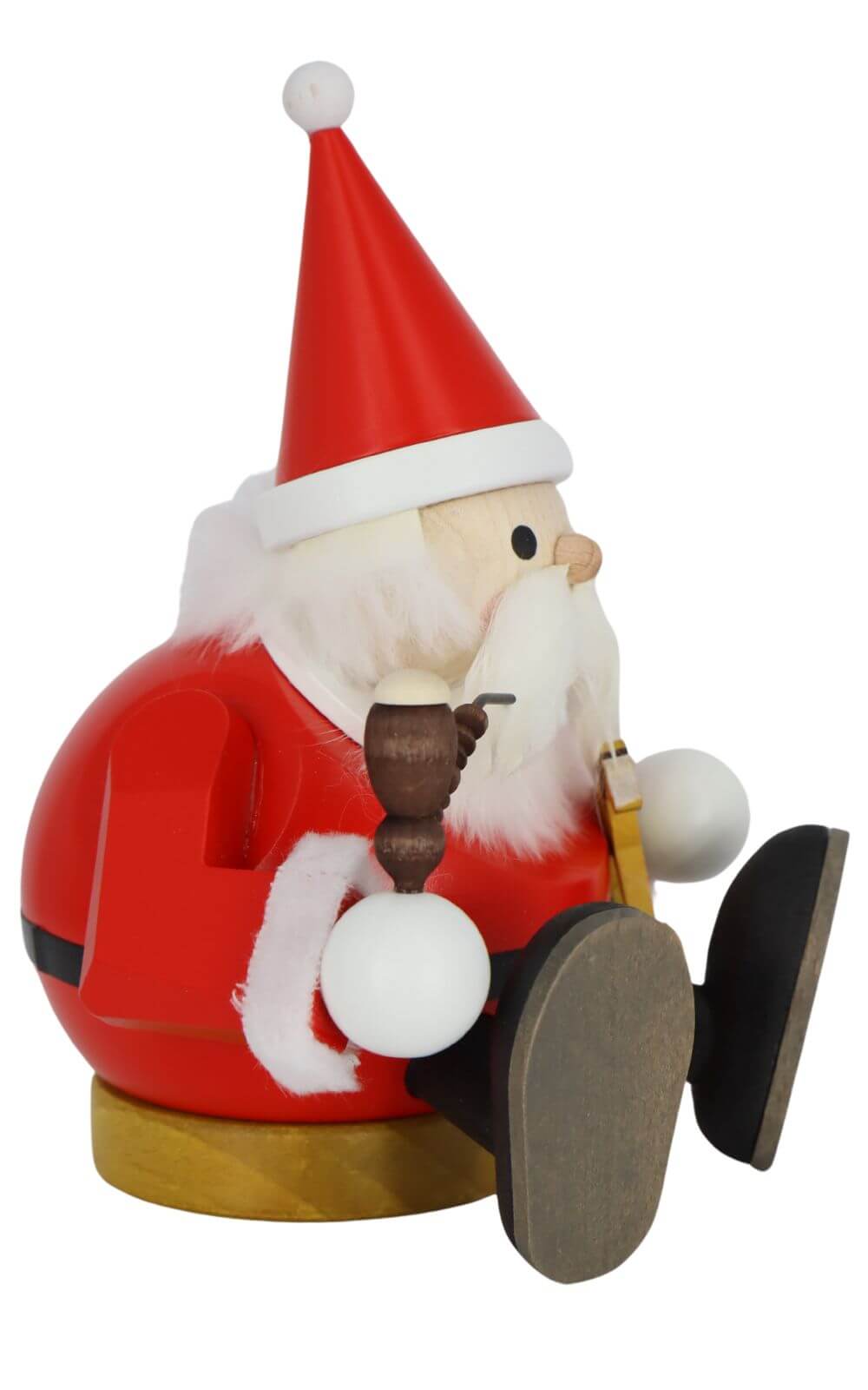 Räuchermännchen Weihnachtsmann sitzend, 15 cm, farbig von Richard Glässer_2