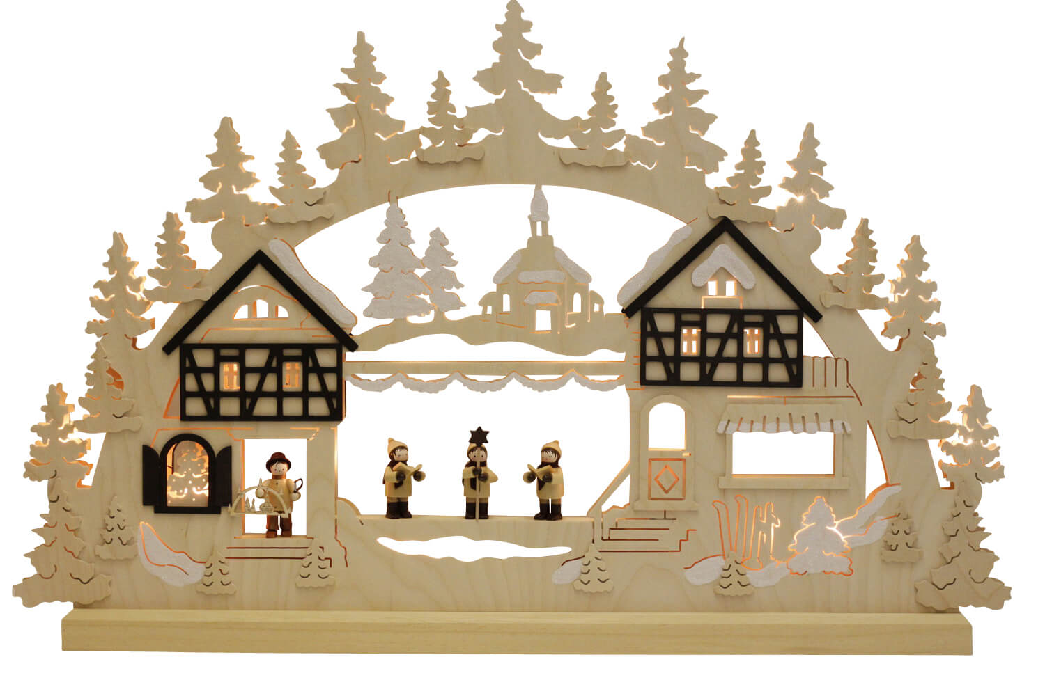 Schwibbogen Seiffener Weihnacht, 62 cm von Romy Thiel_Bild1