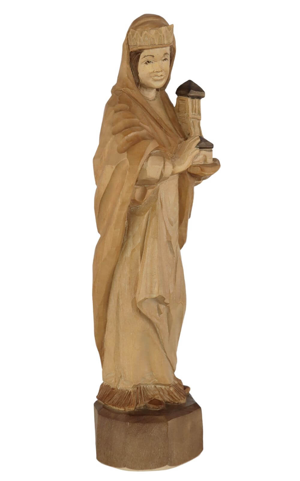 Heilige Barbara, farbig, 20 cm von Schnitzkunst aus dem Erzgebirge_1