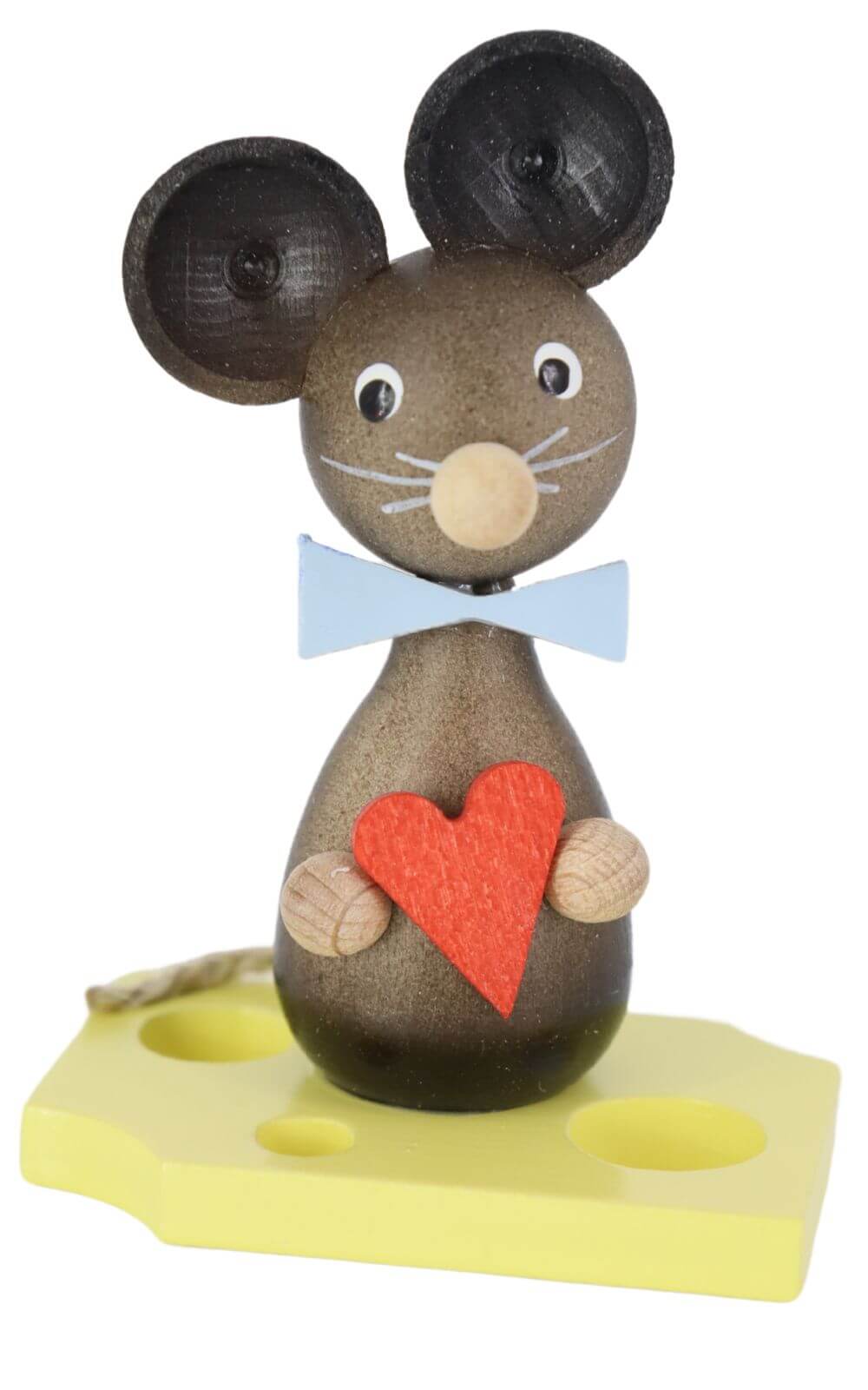 Miniatur Mäusekind mit Herz, 7 cm, farbig von Ralf Zenker