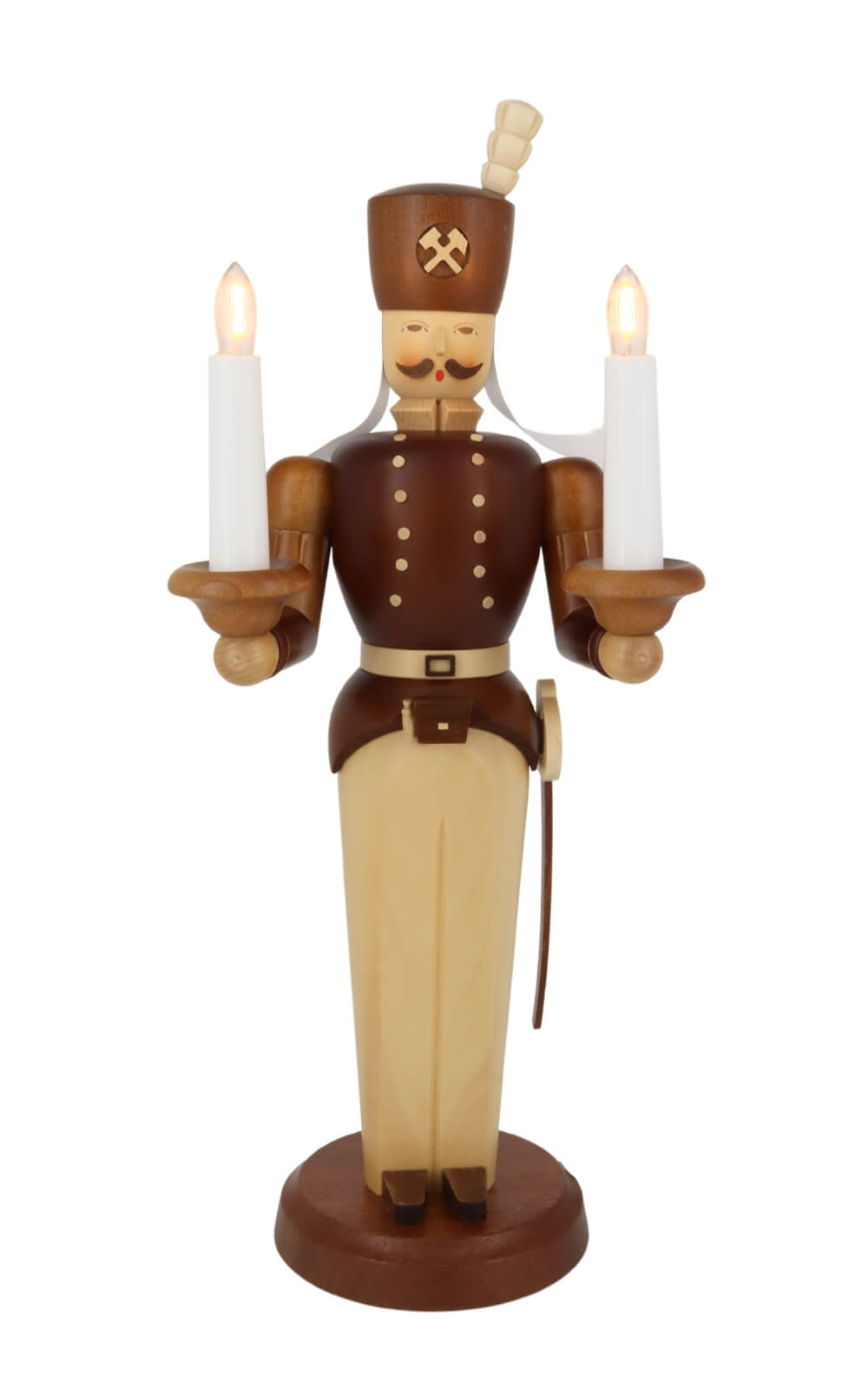 Engel und Bergmann, natur, elektrisch beleuchtet, 40 cm von Müller Kleinkunst_7