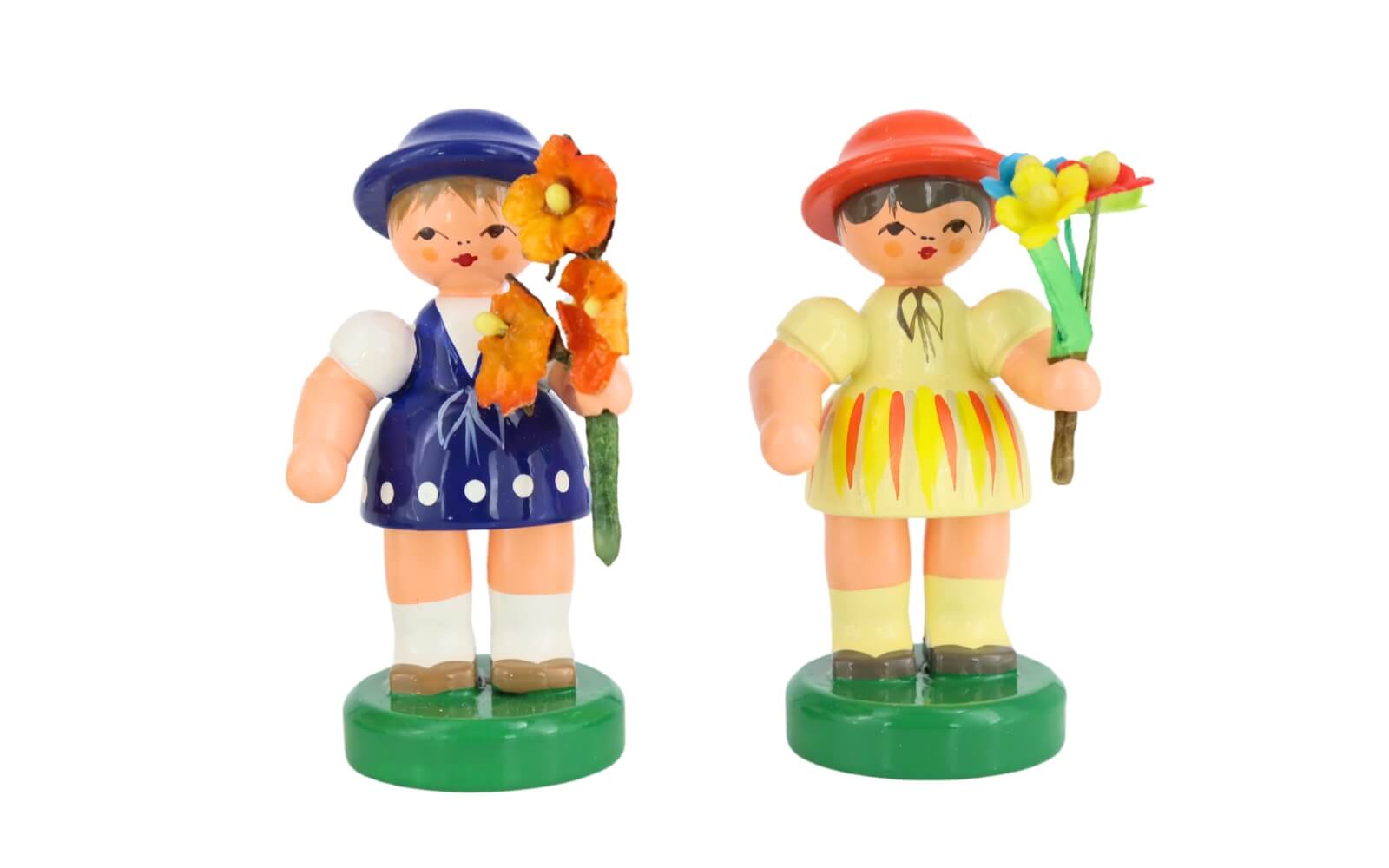 Miniaturen Blumenmädchen, 5 Stück, handbemalt von Figurenland Uhlig GmbH_3
