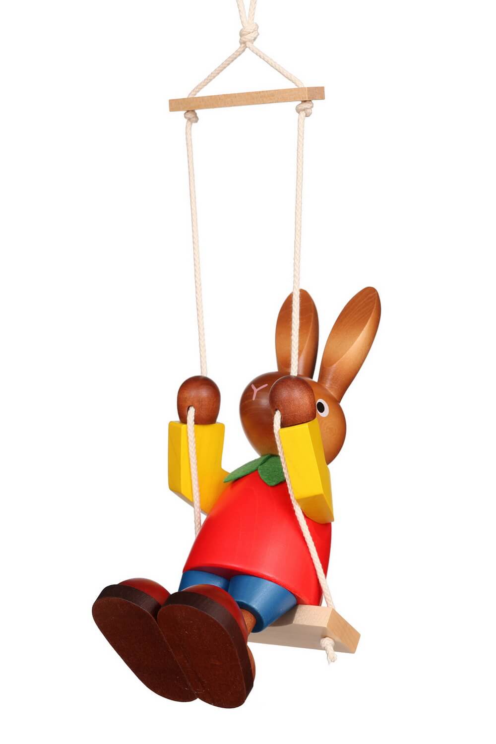 Osterhase auf Schaukel, 20 cm von Christian Ulbricht