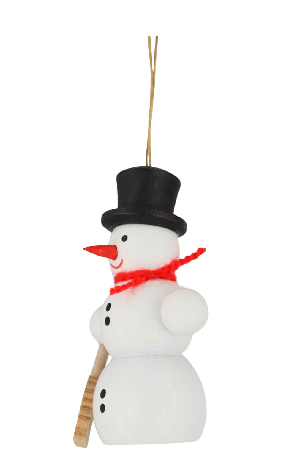 Christbaumschmuck Schneemann mit Schippe, 6 cm von SEIFFEN.COM_2
