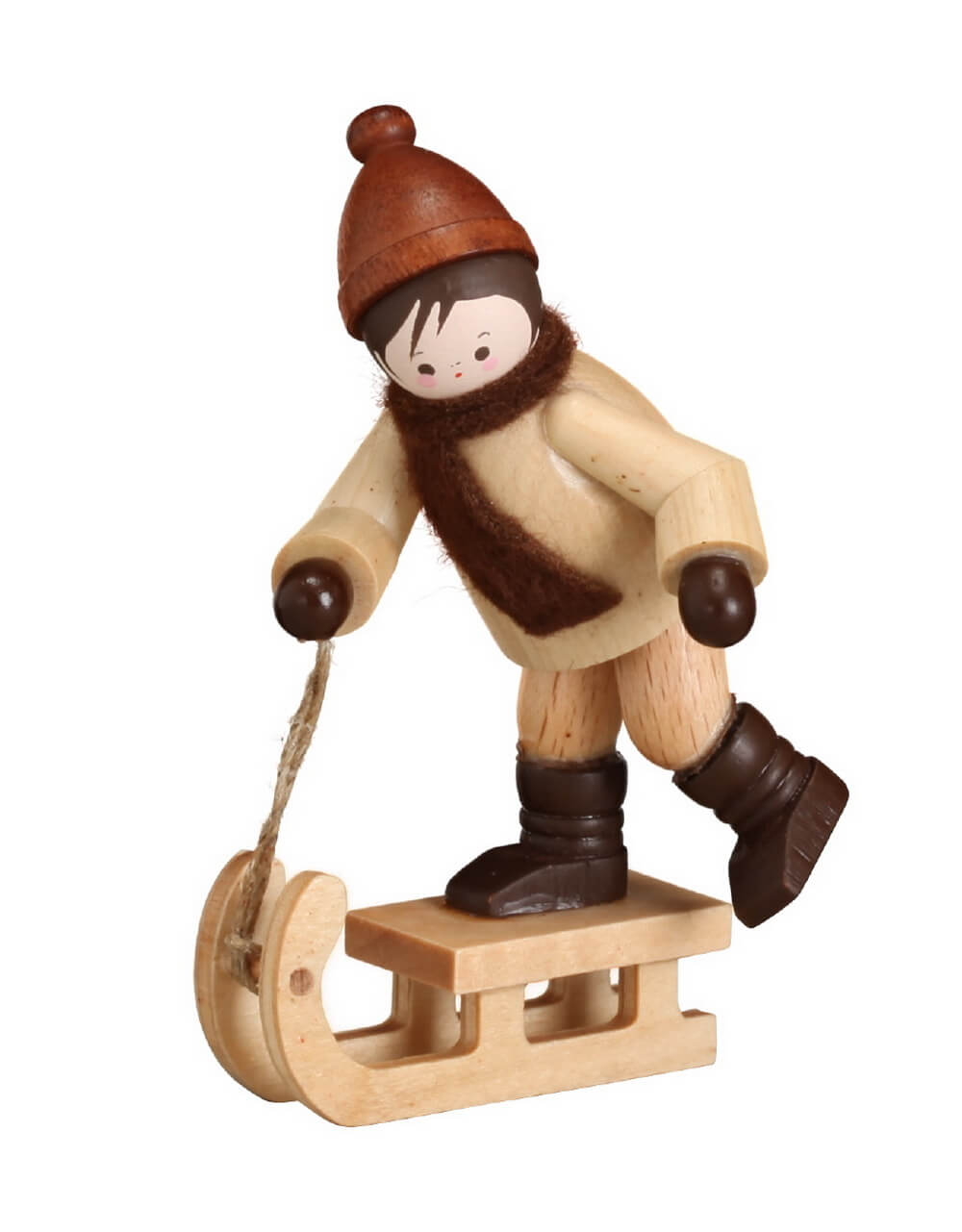 Winterkind Rodelkunst, natur von Romy Thiel