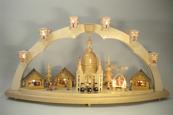 Schwibbogen Dresdener Frauenkirche, 80 cm von Richard Glässer
