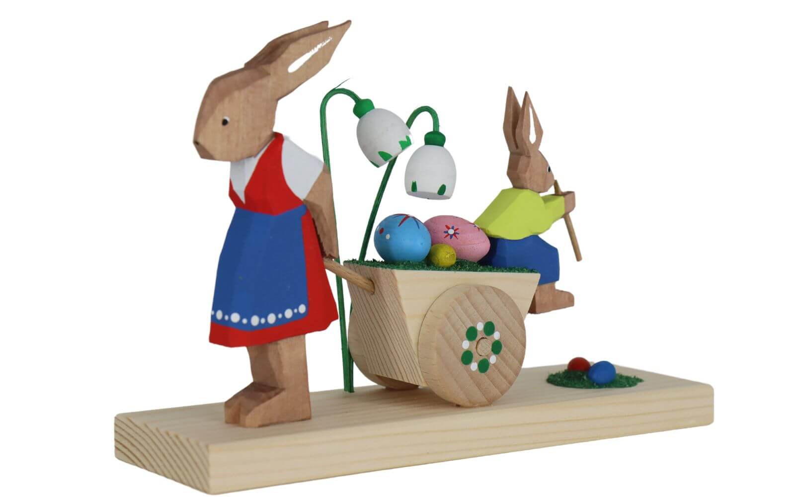 Osterhase Frau mit Wagen und Kind von Bettina Franke_1