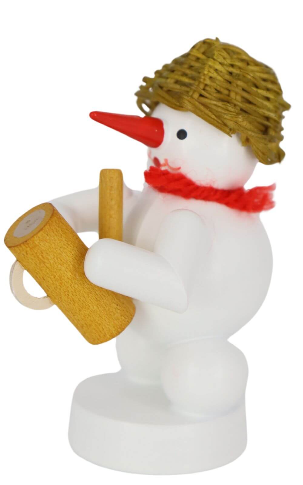Schneemann Musikant mit Gießkanne, farbig, 8 cm von Ralf Zenker_2