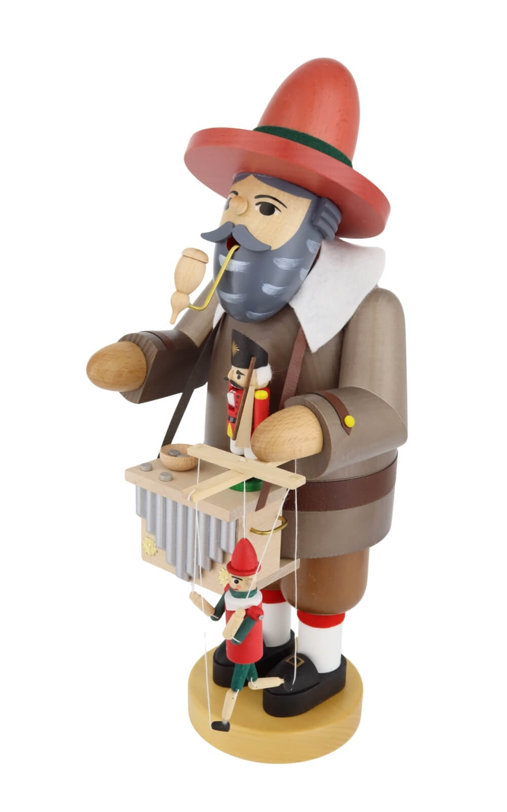 Räuchermännchen Puppenspieler mit Spielwerk, 36 cm von Richard Glässer_2