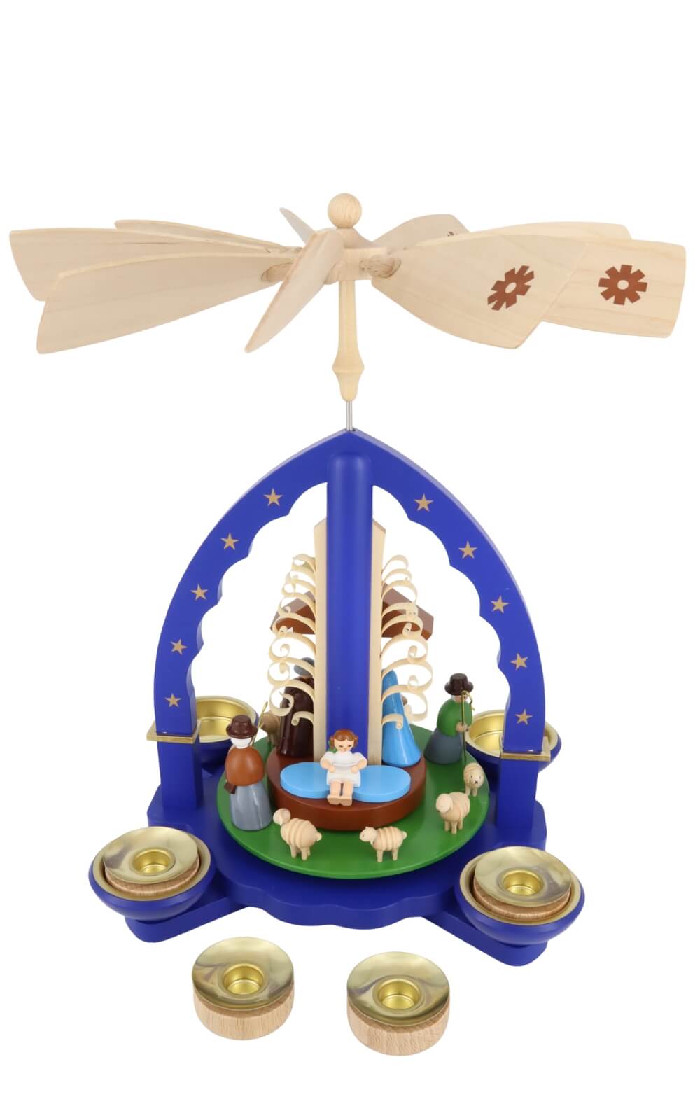 Weihnachtspyramide Christi Geburt 28 cm – farbig von Richard Glässer kaufen