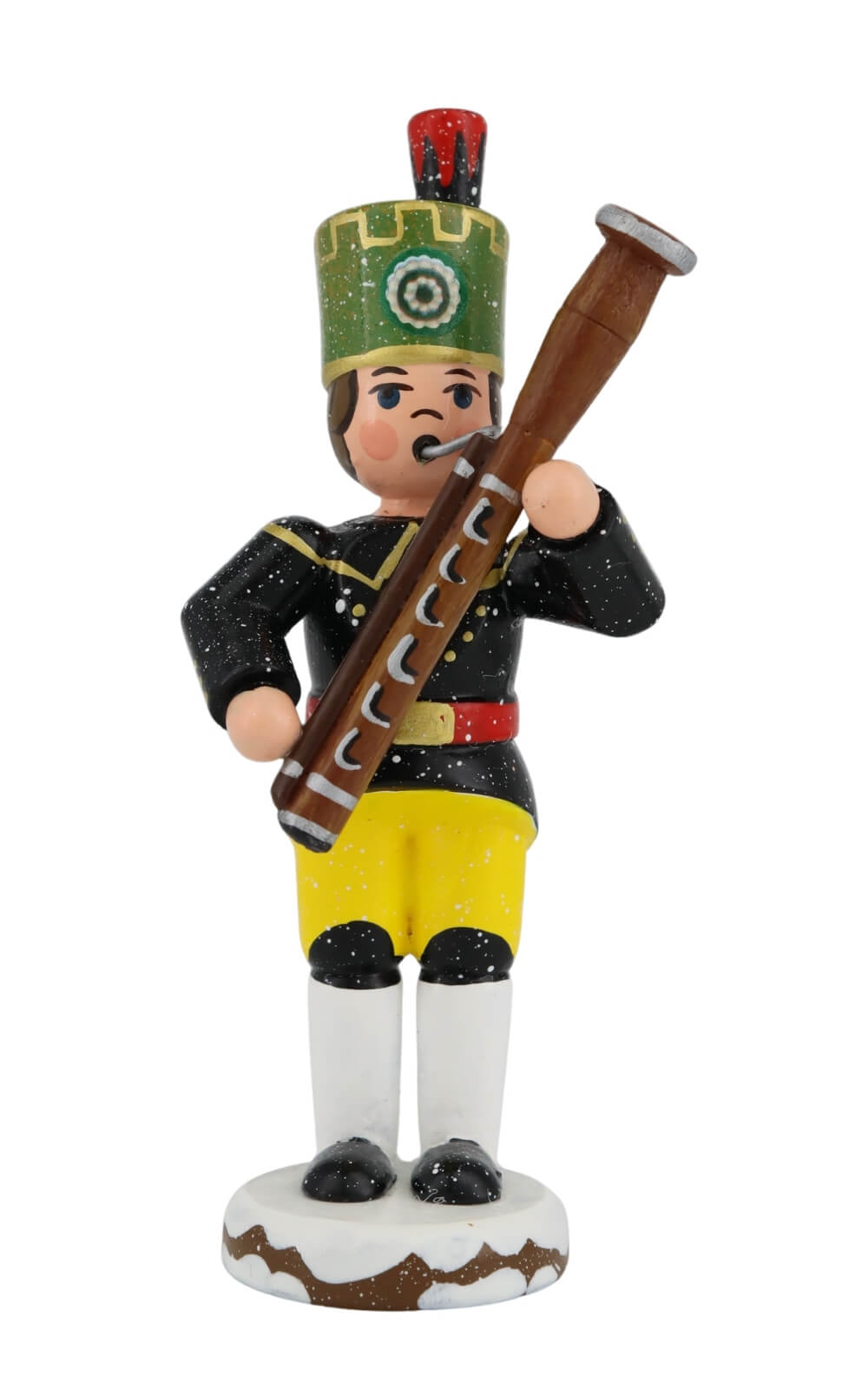 Miniatur Winterkind Bergmann mit Fagott, 9 cm von Hubrig Volkskunst_1