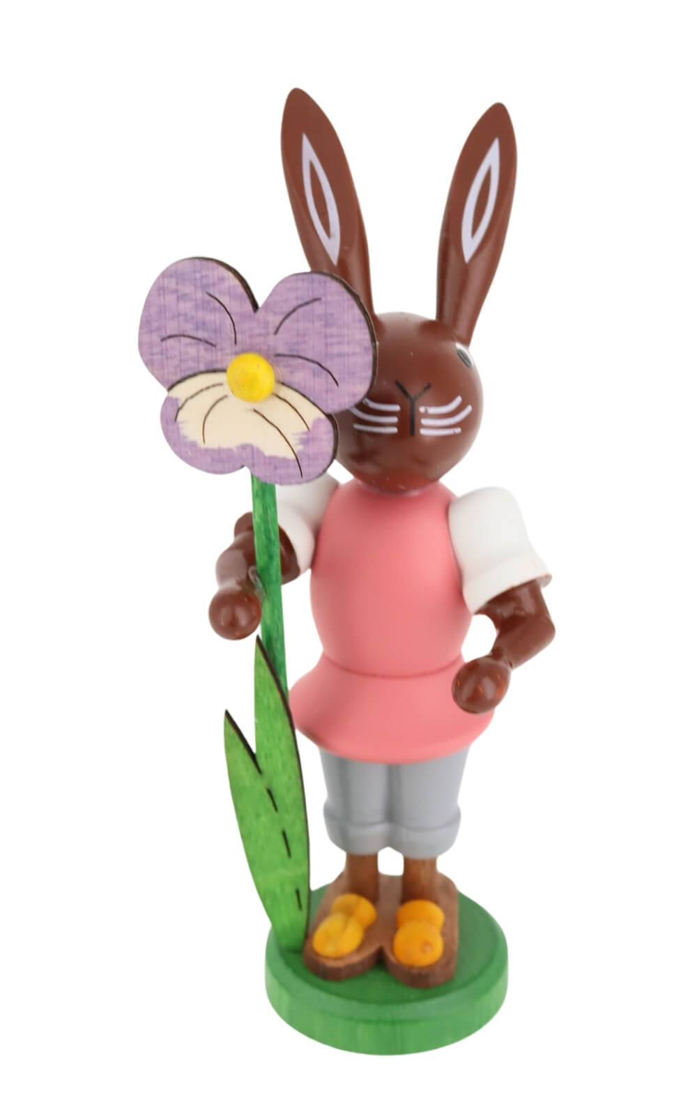 Osterhase mit Stiefmütterchen, 9 cm von Thomas Preißler_2