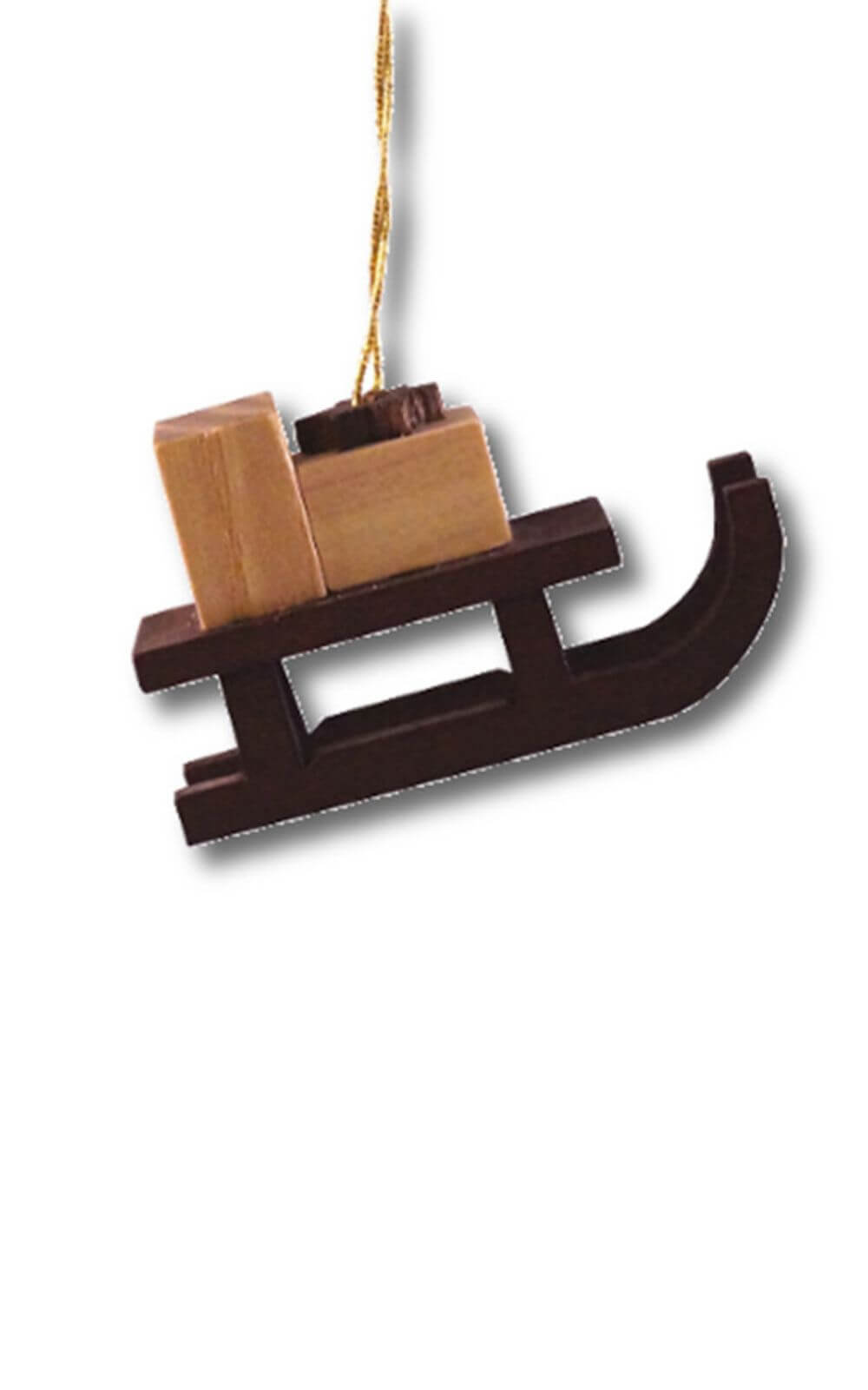 Christbaumschmuck Schlitten, natur von Spielwarenmacher Günther